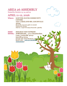 Area 26 Spring Assembly - April @ Sawyer-Hayes Community Center | Jeffersonville | Indiana | United States